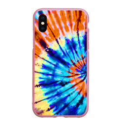 Чехол для iPhone XS Max матовый Tie dye