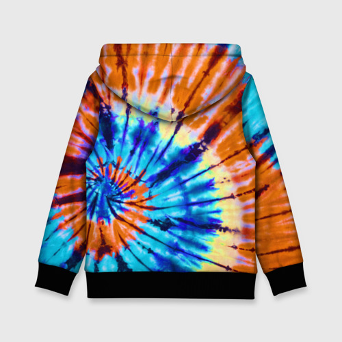 Детская толстовка 3D Tie dye, цвет черный - фото 2