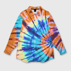 Женская рубашка oversize 3D Tie dye