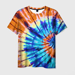 Мужская футболка 3D Tie dye