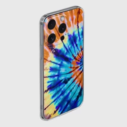 Чехол для iPhone 15 Pro Max силиконовый с защитой камеры Tie dye - фото 2