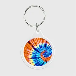Брелок круглый Tie dye