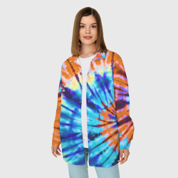 Женская рубашка oversize 3D Tie dye - фото 2