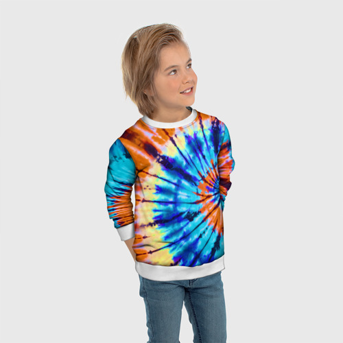 Детский свитшот 3D Tie dye, цвет 3D печать - фото 5