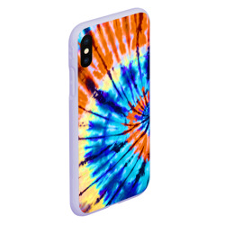 Чехол для iPhone XS Max матовый Tie dye - фото 2