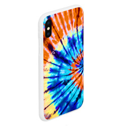 Чехол для iPhone XS Max матовый Tie dye - фото 2