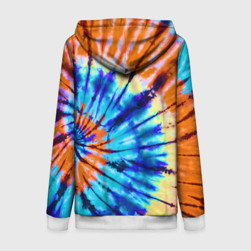 Женская толстовка 3D на молнии Tie dye - фото 2