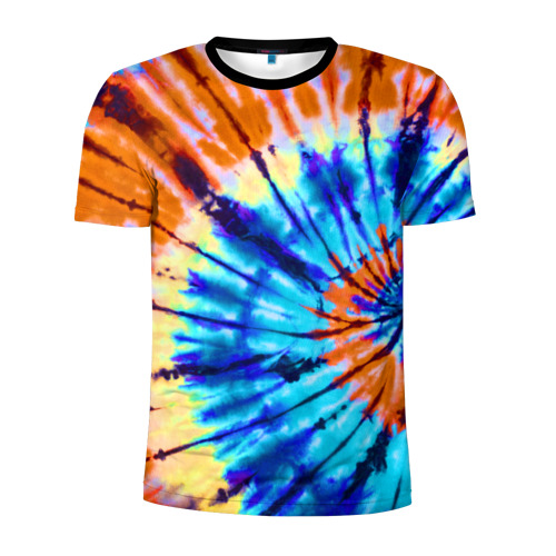 Мужская футболка 3D спортивная Tie dye Фото 01 Мужская футболка 3D спортивная Tie dye Фото 01