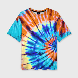 Женская футболка oversize 3D Tie dye