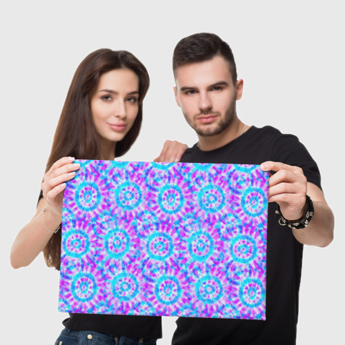 Холст прямоугольный Tie dye, цвет 3D печать - фото 5