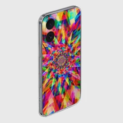 Чехол для iPhone 16 силиконовый с защитой камеры Tie dye - фото 2
