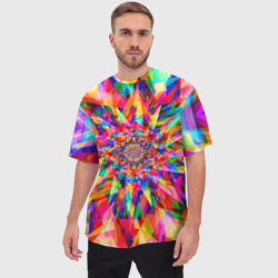 Мужская футболка oversize 3D Tie dye - фото 2