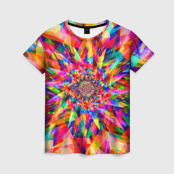 Женская футболка 3D Tie dye