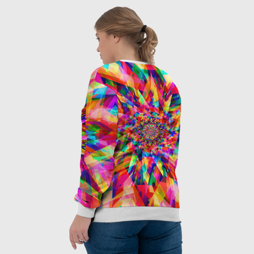 Женский свитшот 3D Tie dye, цвет 3D печать - фото 7