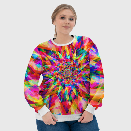 Женский свитшот 3D Tie dye, цвет 3D печать - фото 6