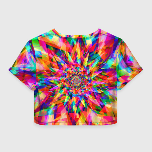 Женская футболка Crop-top 3D Tie dye - фото 2