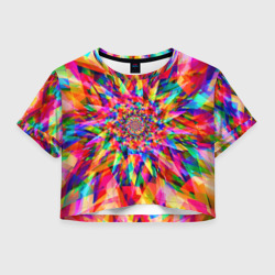 Женская футболка Crop-top 3D Tie dye