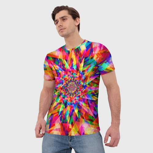 Мужская футболка 3D Tie dye, цвет 3D печать - фото 3