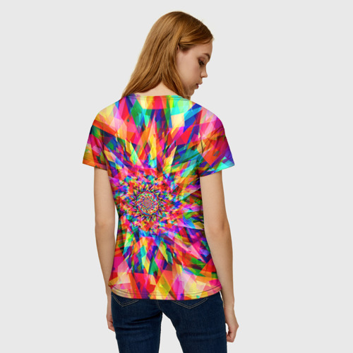 Женская футболка 3D Tie dye, цвет 3D печать - фото 4