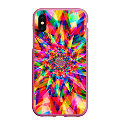 Чехол для iPhone XS Max матовый Tie dye