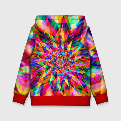 Детская толстовка 3D Tie dye, цвет красный - фото 2