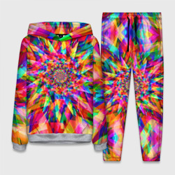 Женский костюм с толстовкой 3D Tie dye