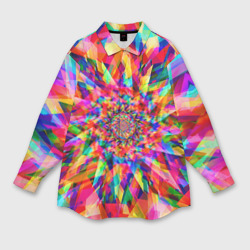 Женская рубашка oversize 3D Tie dye