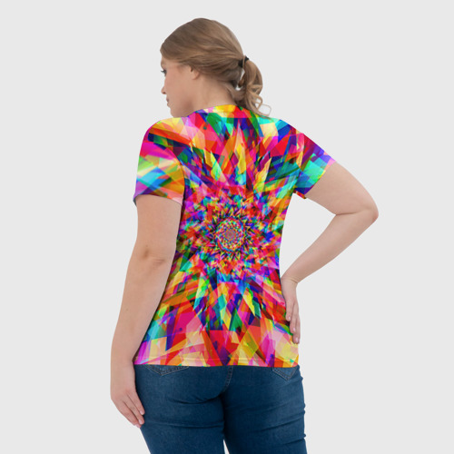 Женская футболка 3D Tie dye, цвет 3D печать - фото 7