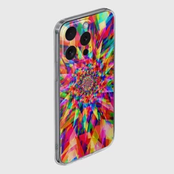 Чехол для iPhone 15 Pro Max силиконовый с защитой камеры Tie dye - фото 2