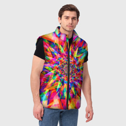 Мужской жилет утепленный 3D Tie dye - фото 2