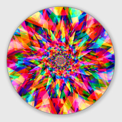 Круглый коврик для мышки Tie dye