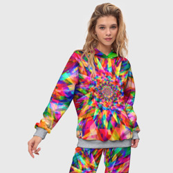 Женский костюм с толстовкой 3D Tie dye - фото 2