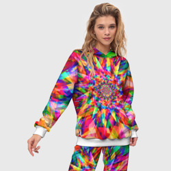 Женский костюм с толстовкой 3D Tie dye - фото 2