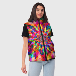 Женский жилет утепленный 3D Tie dye - фото 2