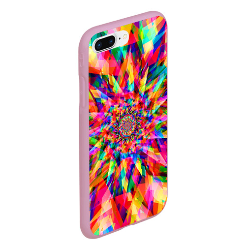 Чехол для iPhone 7Plus/8 Plus матовый Tie dye, цвет розовый - фото 3