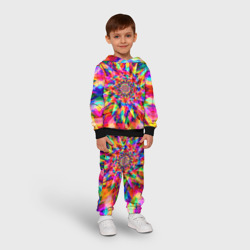 Детский костюм с толстовкой 3D Tie dye - фото 2