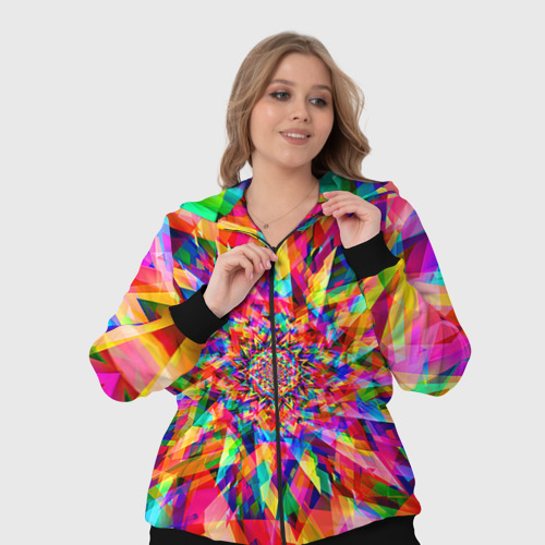 Женский костюм 3D Tie dye, цвет черный - фото 7