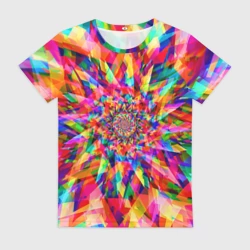 Женская футболка 3D Tie dye