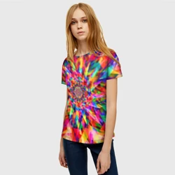 Женская футболка 3D Tie dye - фото 2