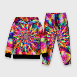 Детский костюм с толстовкой 3D Tie dye