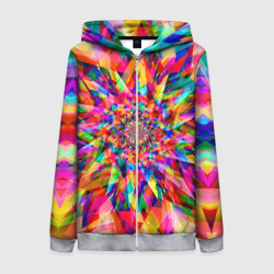 Женская толстовка 3D на молнии Tie dye