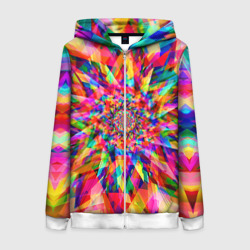 Женская толстовка 3D на молнии Tie dye