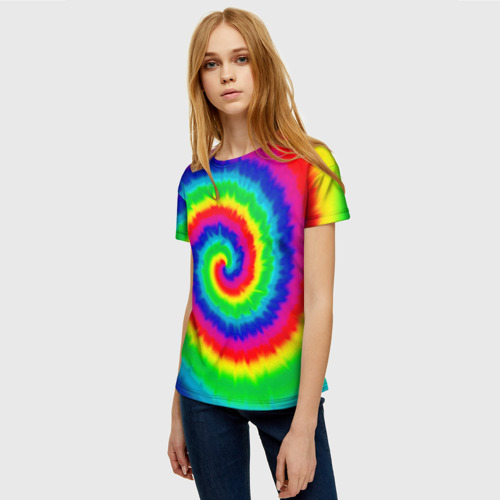 Женская футболка 3D Tie dye - фото 3