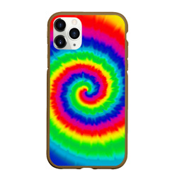 Чехол для iPhone 11 Pro Max матовый Tie dye