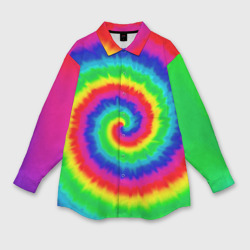 Женская рубашка oversize 3D Tie dye