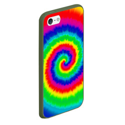 Чехол для iPhone 5/5S матовый Tie dye - фото 2