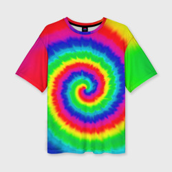 Женская футболка oversize 3D Tie dye