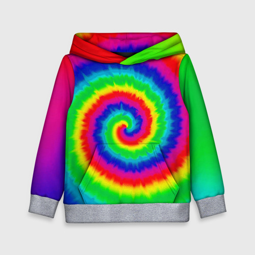 Детская толстовка 3D Tie dye, цвет меланж