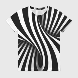 Женская футболка 3D Оптические иллюзии