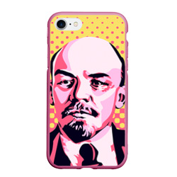Чехол для iPhone 7/8 матовый Поп-арт. Ленин